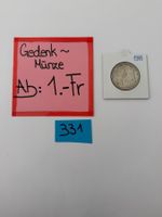 Gedenkmünze Ab: 1.- Fr.
