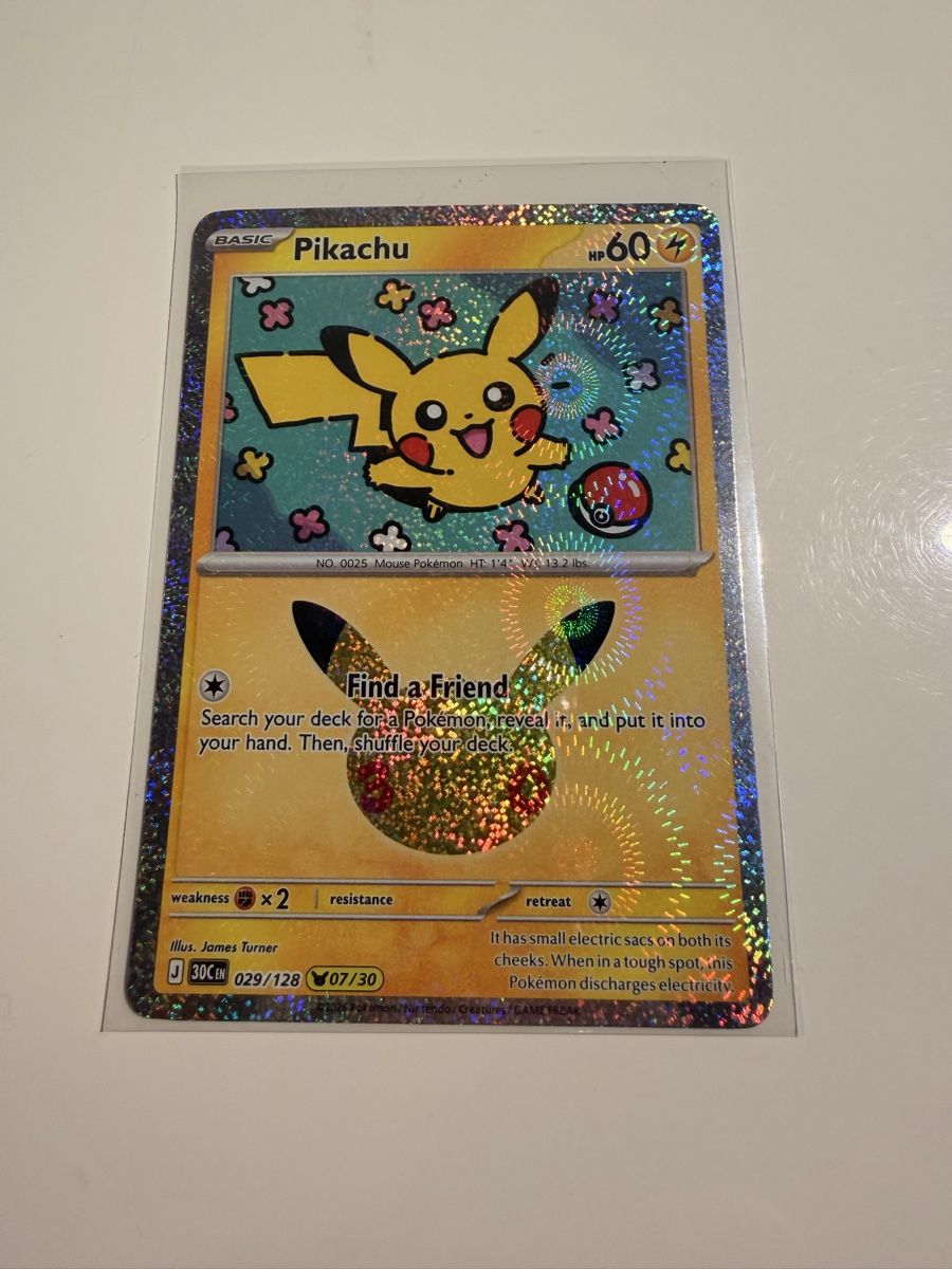 Pokémon Carte collezionabili: Pikachu 30th anniversary 07/30 – Nuovo (secondo la descrizione) da Zürich venduto da Al_23_CH