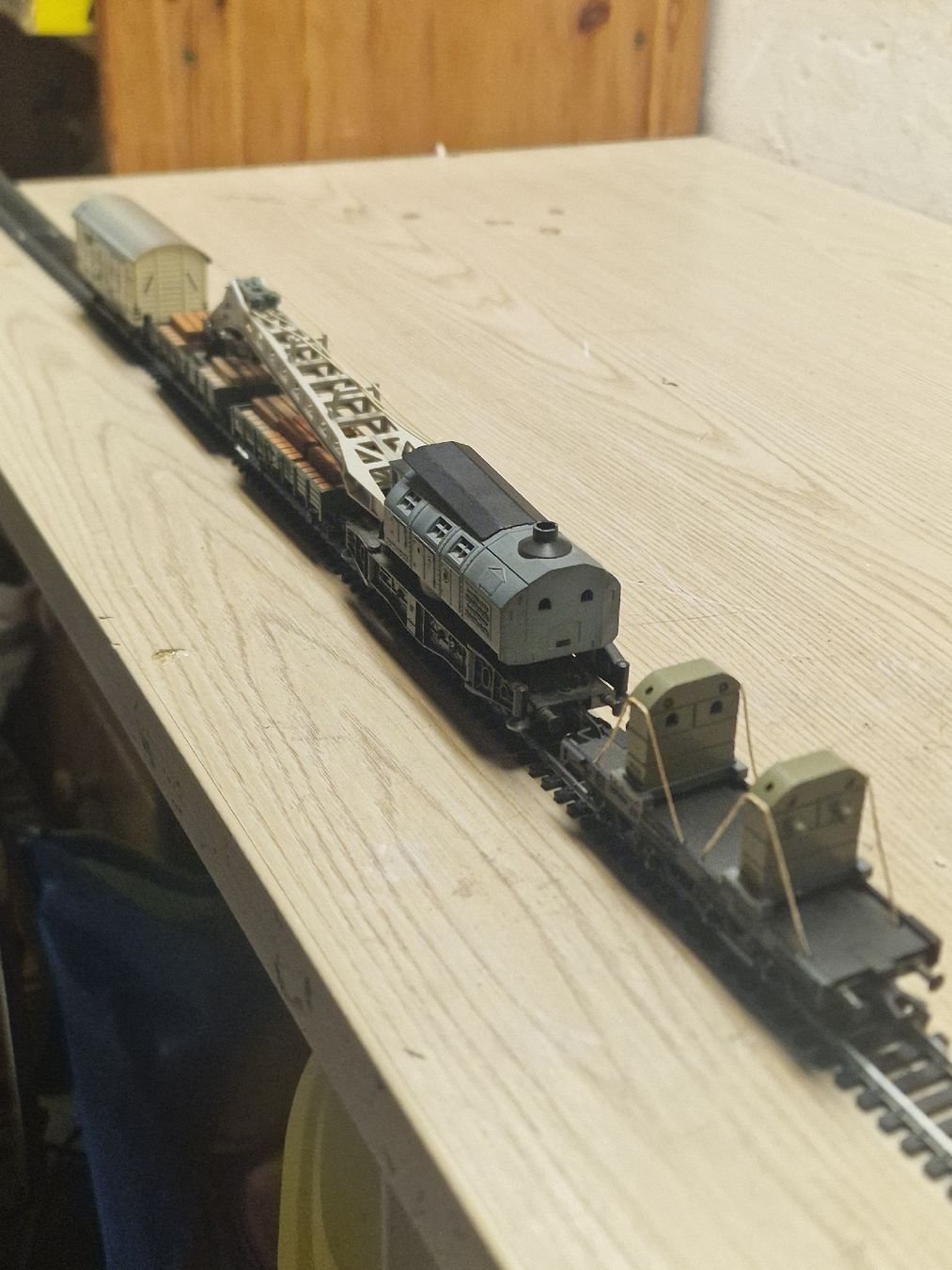 Fleischmann Modelleisenbahnen: Fleischmann 5597 - Dampfkranzug KRUPP/DB HO – Gebraucht aus Herzogenbuchsee von ioa_zcm6 8