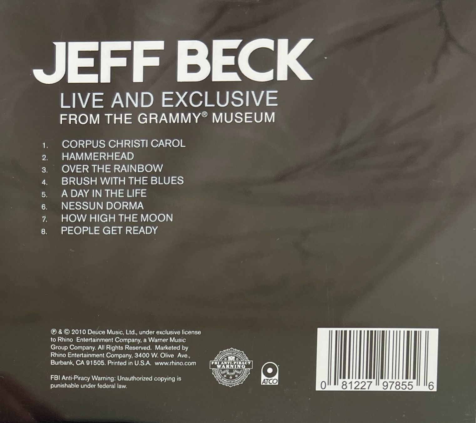 CDs: JEFF BECK / Live And Exclusive – D'occasion à Bischofszell par kustavi 1