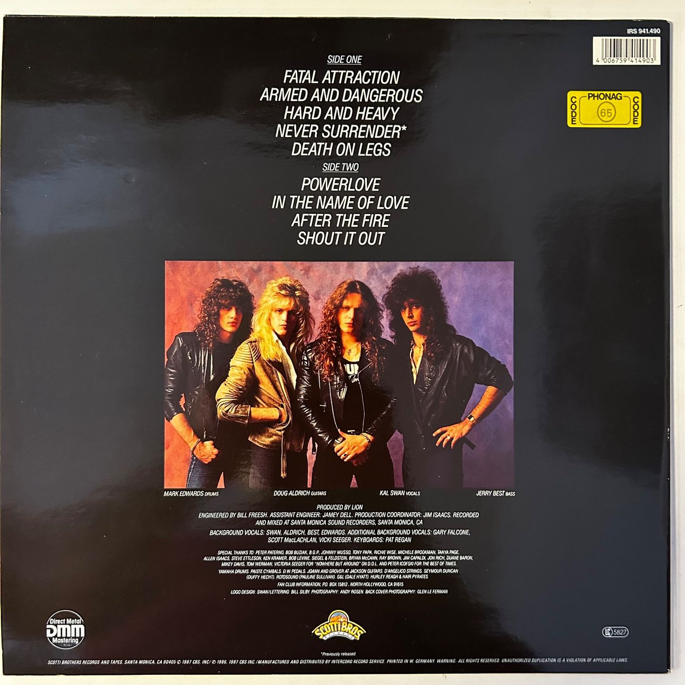 Dischi in vinile: LION - Dangerous Attraction, Vinyl Schallplatte – Usato da Aesch BL venduto da BlueMusicRecords 1