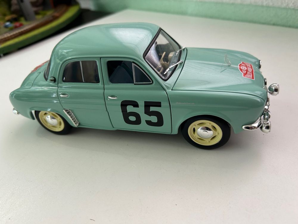 Renault Dauphine Monte Carlo 1958 - Norev 1/43 - Réf VA870 - Bleue - Miniature Neuve