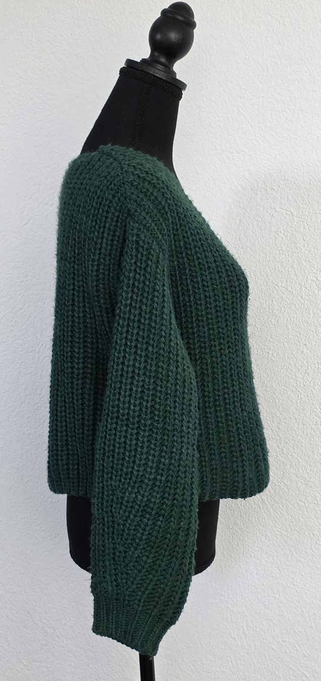 H&M Maglioni & Felpe: Dunkelgrüner Strickpullover von H&M, Grösse M – Usato da Rheinsulz venduto da Gilea 2