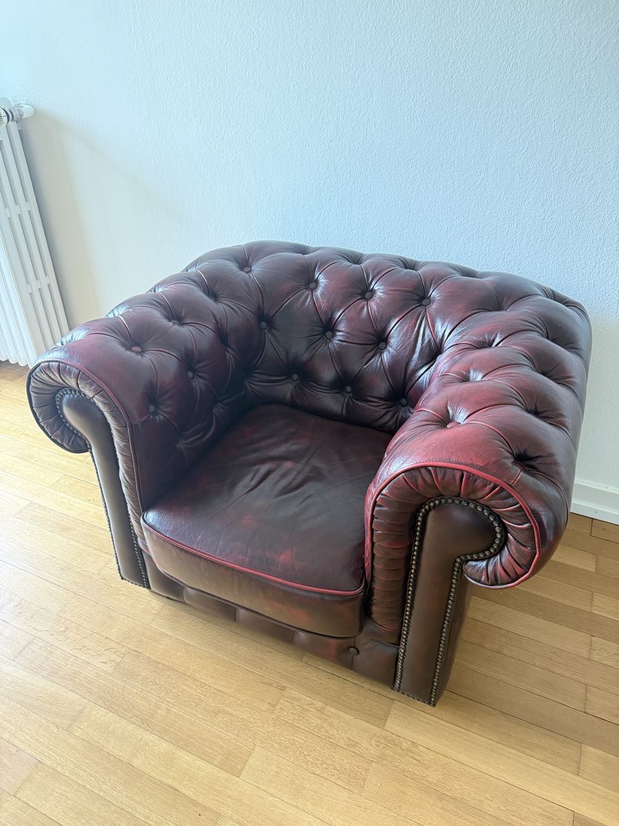 Poltrone: Chesterfield Sessel rot – Usato da Zürich venduto da flo_2fnx 1