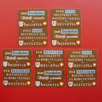Zusammendrucke: Z34a-34d Paare von VEVEY, Kat: 130.-+TOP!