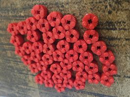 lego 92947 lot de 45 pièces Red Brick, Round 2 x 2