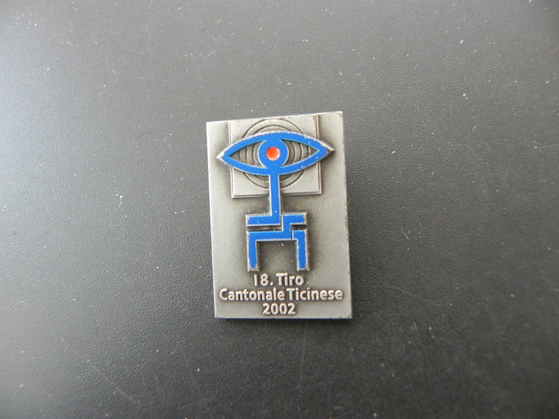 Broschen & Nadeln: Altes Abzeichen Tiro Cantonale Ticinese 2002 – Gebraucht aus Biel/Bienne von Gogolozi
