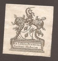 Ex-libris héraldique MUHEIM, Franciscus Antonius (1765-1830)