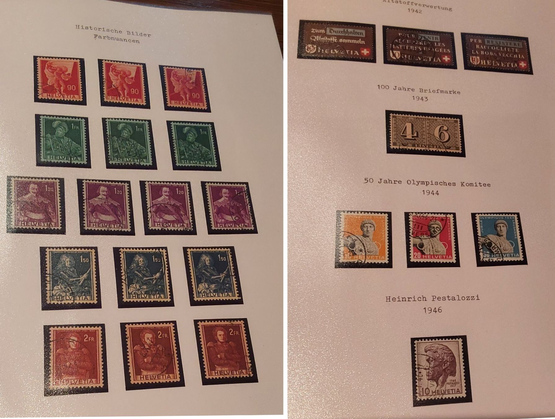 Tutti i francobolli: CH Briefmarken-Seiten ab Ziffermuster – Usato da Münchwilen AG venduto da Nesar 7