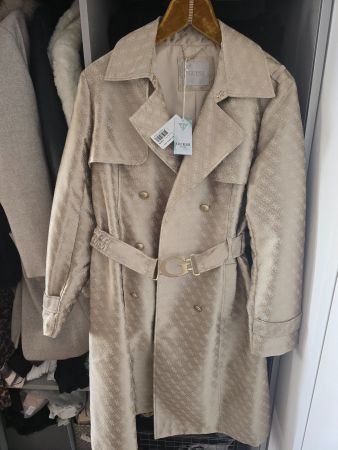 Guess Trenchcoat Belted Logo NEU, Grösse L