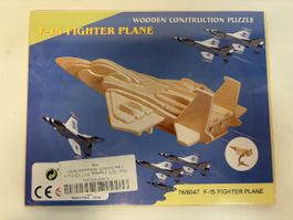 F-15 Kampfjet – 3D-Holzpuzzle / Holzbausatz – Neu und origin