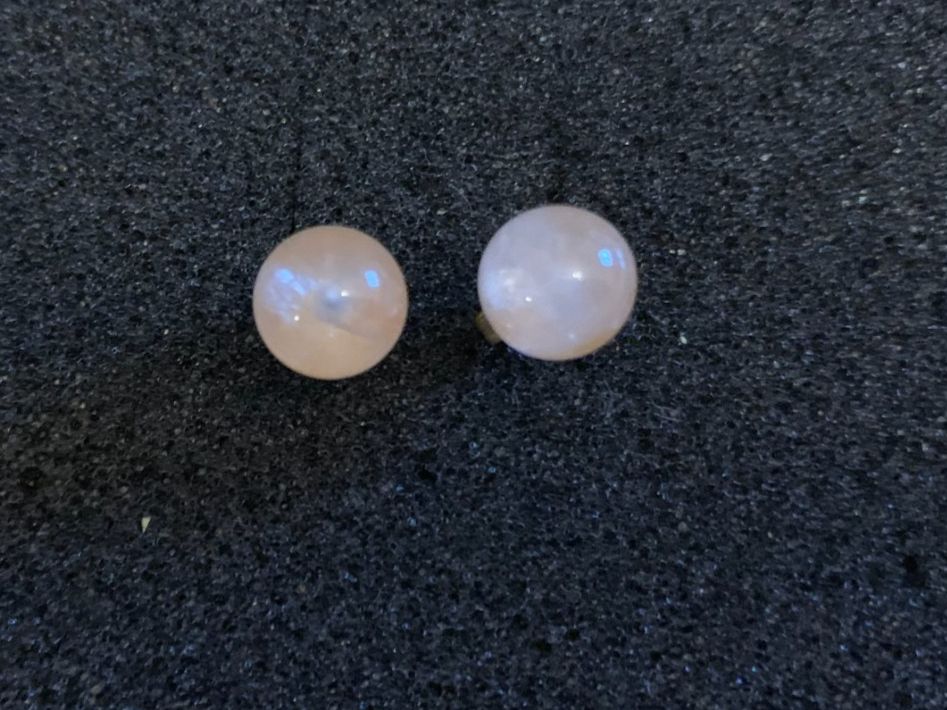 Orecchini pendenti & Orecchini a lobo: Ohrstecker Rosenquarz, 9mm – Nuovo (secondo la descrizione) da Worb venduto da farben20zauber 1