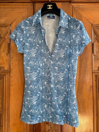 DAILY SPORTS Poloshirt Gr. S NEU Farbe: Blau-Weiß