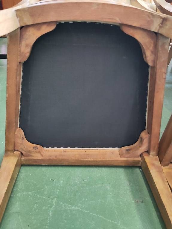 Stühle: Biedermeier Stühle 2er Set mit weissem Stoffbezug – Gebraucht aus Pratteln von Cartonsducoeur_bl 8