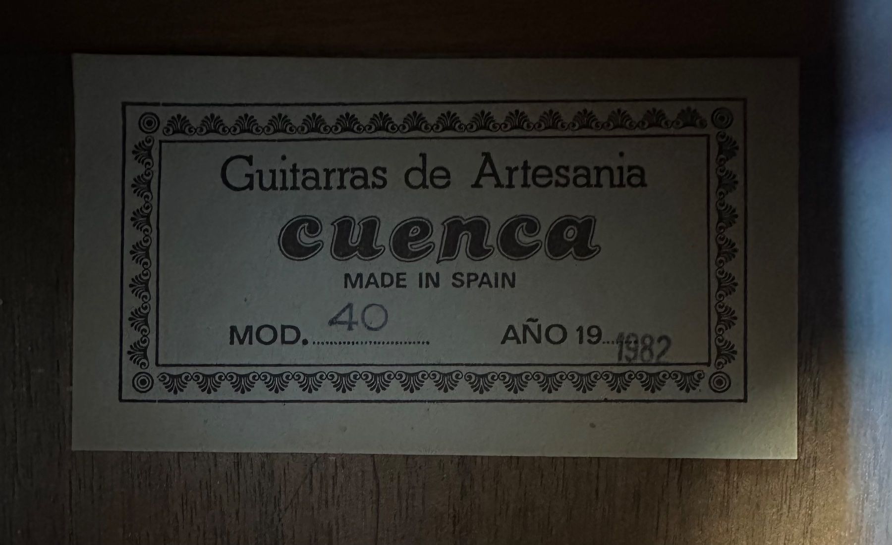 Strumenti musicali: Klassische Gitarre Cuenca (Modell 40) – Usato da Langnau am Albis venduto da Beu71 1