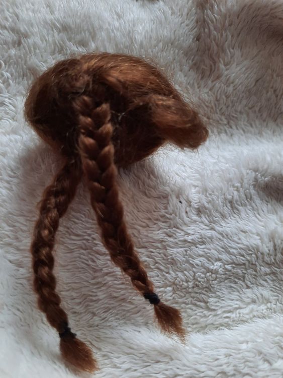 Perruque Blonde Mohair Pour Poupée – 32 Cm – Neige – Fabrication Française Georgette Bravot