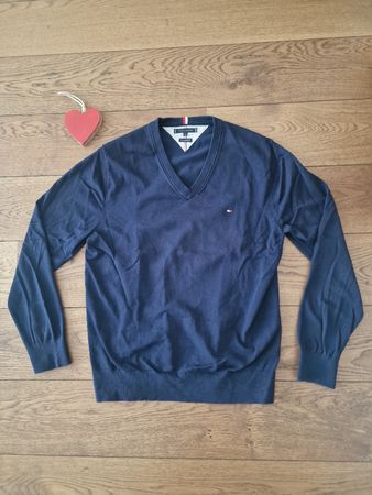 Tommy Hilfiger Pullover dunkelblau Grösse XL wie neu