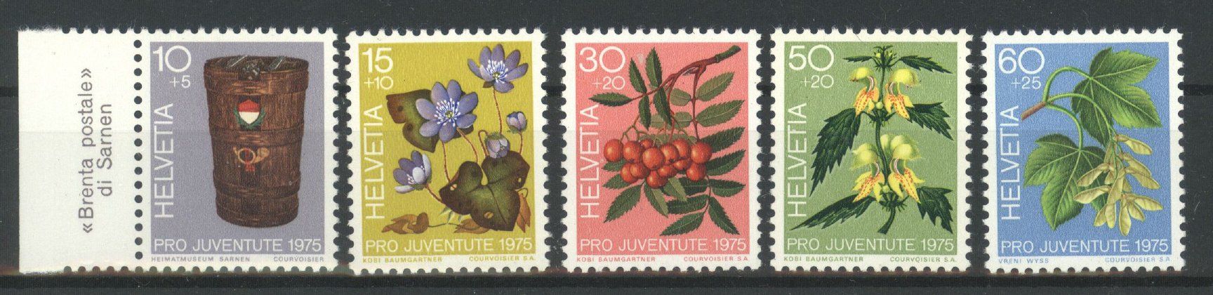 Alle Briefmarken: 1975, Pro Juventute ** – Neu (gemäss Beschreibung) aus Willisau von Vollstempel