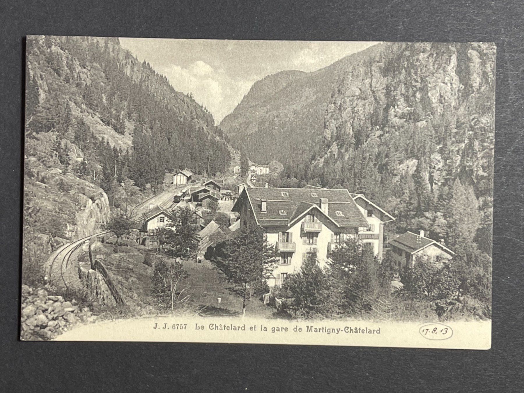 Cartoline postali: Le Châtelard et la gare de Martigny-Châtelard – Usato da Steg VS venduto da danwer74