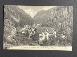 Le Châtelard et la gare de Martigny-Châtelard
