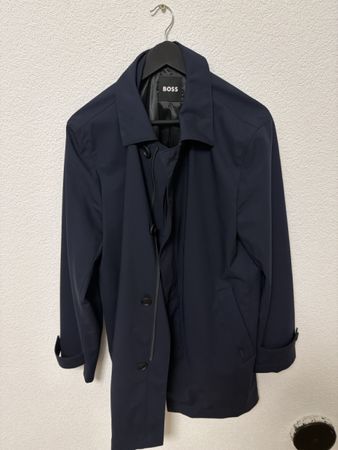 Herren Mantel Hugo Boss dunkelblau guter Zustand