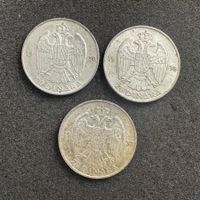 3 x 20 Dinara Silber Jugoslawien 1938