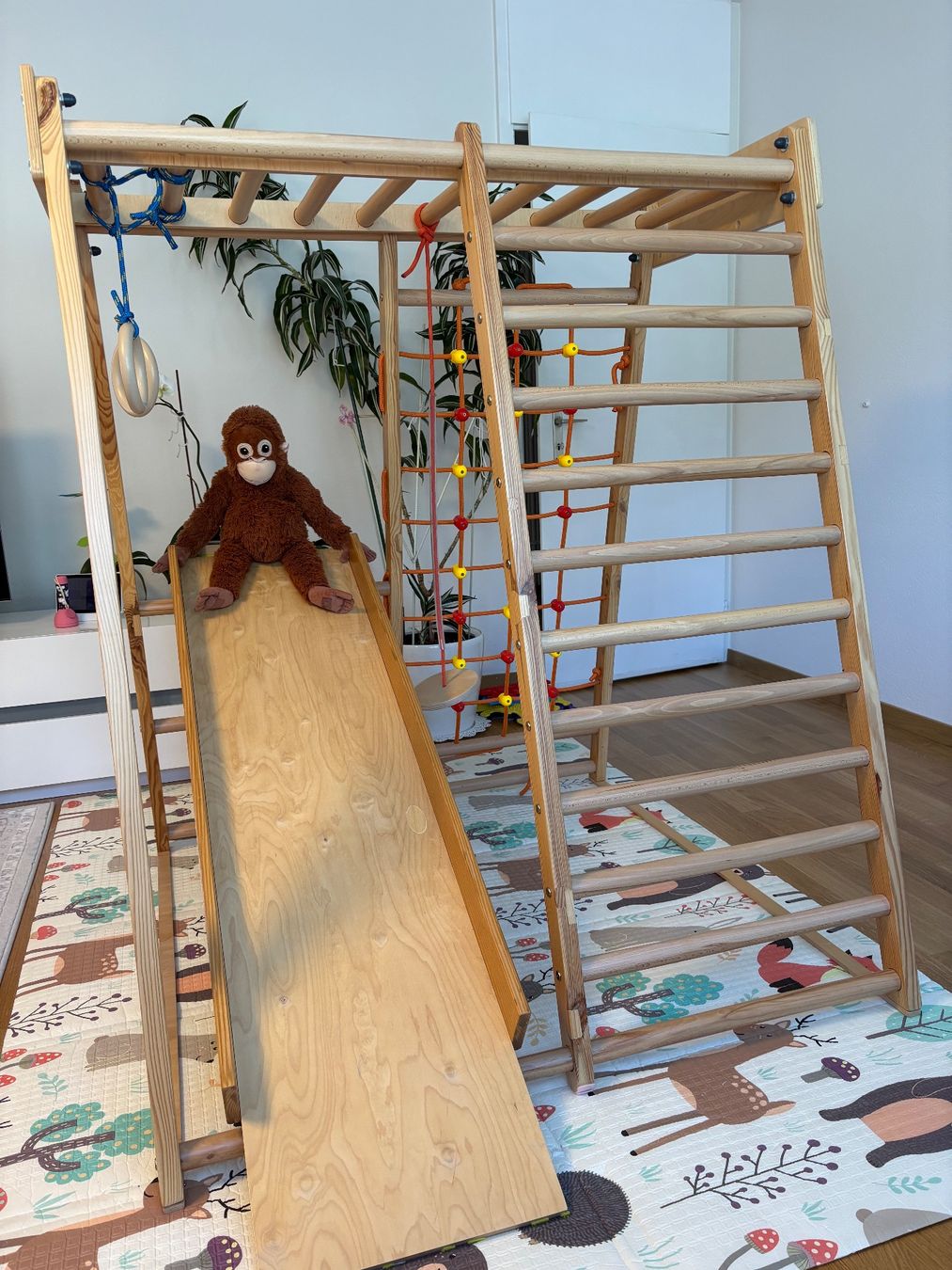 Pareti & prese d'arrampicata: RINAGYM Indoor Spielplatz aus Holz – Usato da Effretikon venduto da put_vf27 5