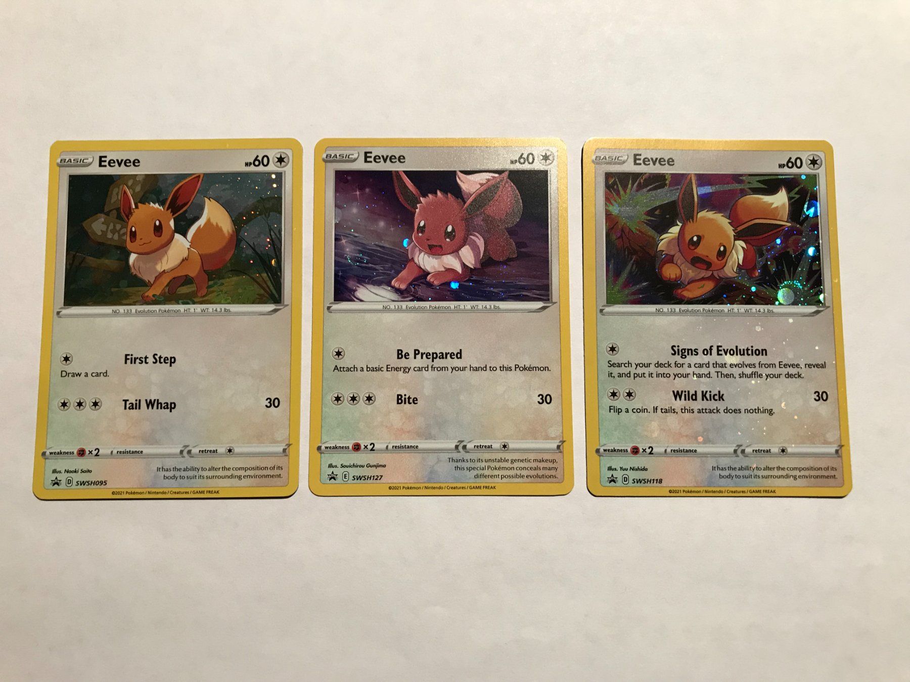 Pokémon Sammelbilder & Trading cards: Eevee holo Set EN – Gebraucht aus Hagendorn von Pokecollectorch 1