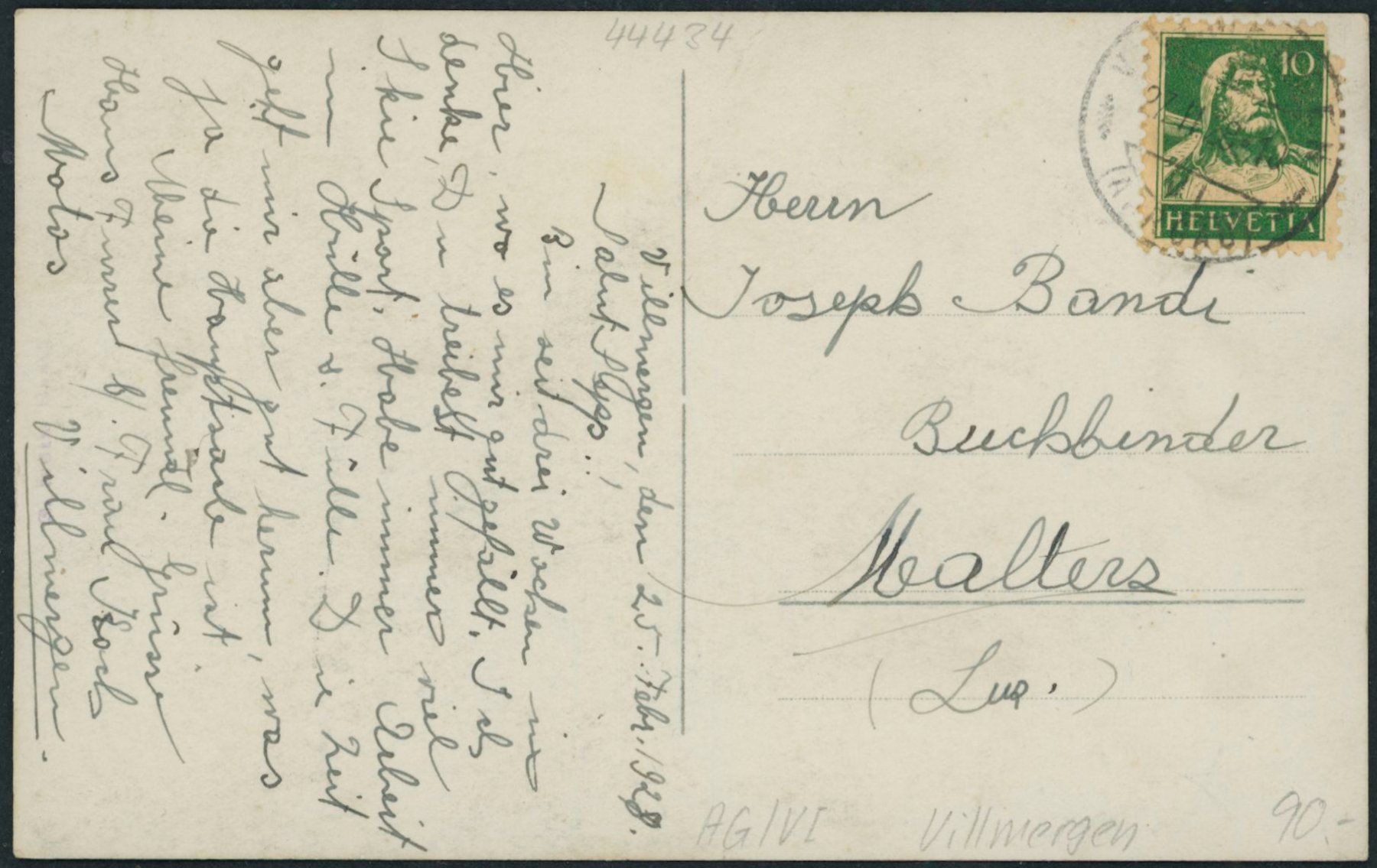 Cartoline postali: AG Villmergen – Usato da Schindellegi venduto da stationary 1