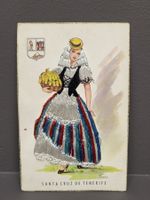 Postkarte bestickt Spanien