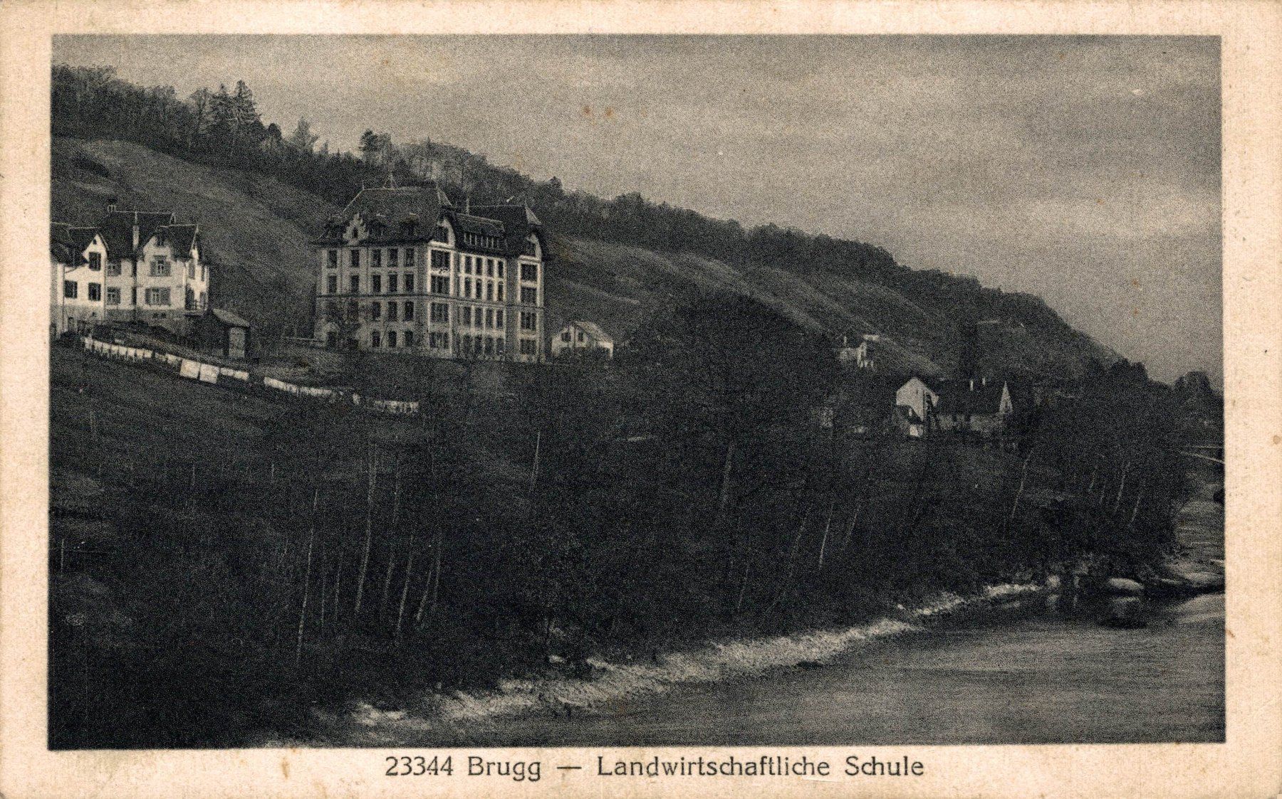 Cartoline postali: Brugg - Landwirtschaftliche Schule – Usato da Bronschhofen venduto da Astore