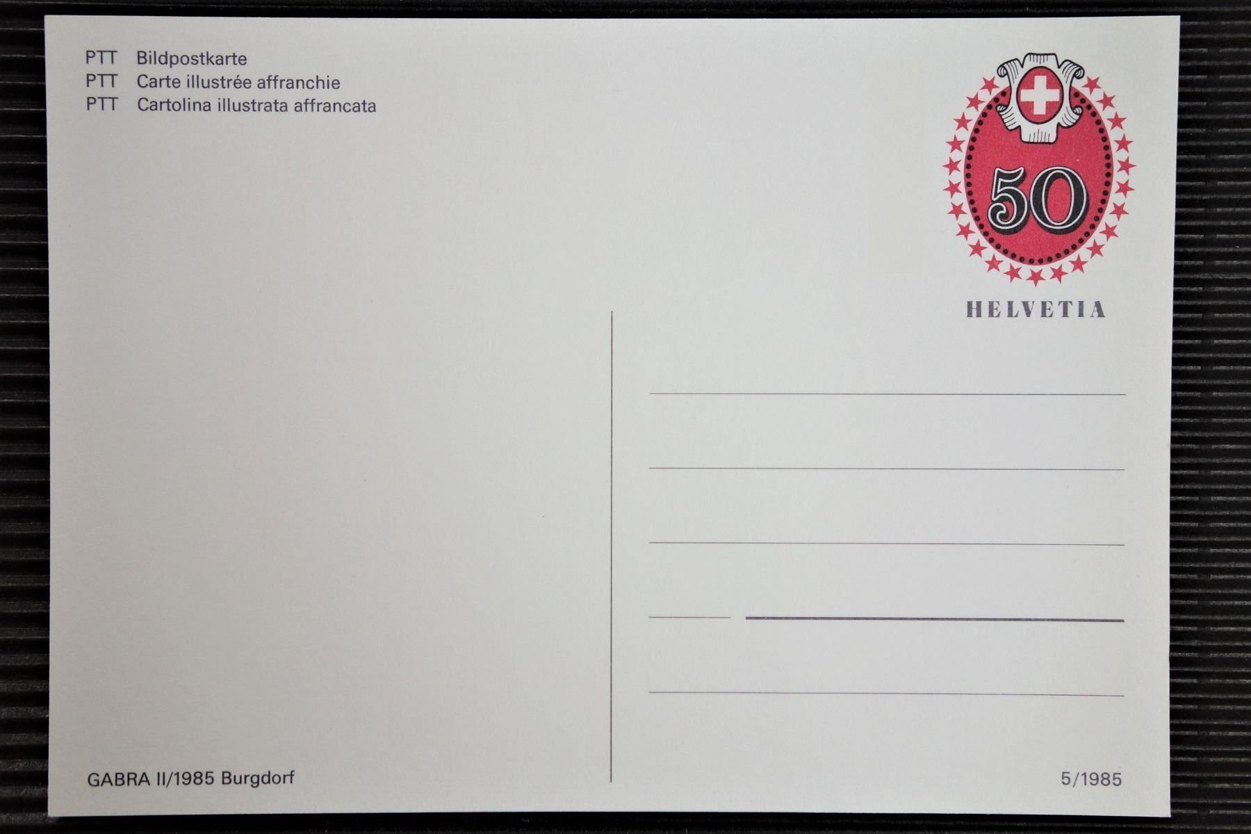 Tutti i francobolli: 1985 - 2 PTT - Bildpostkarten – Nuovo (secondo la descrizione) da Mettmenstetten venduto da Sutasso 3