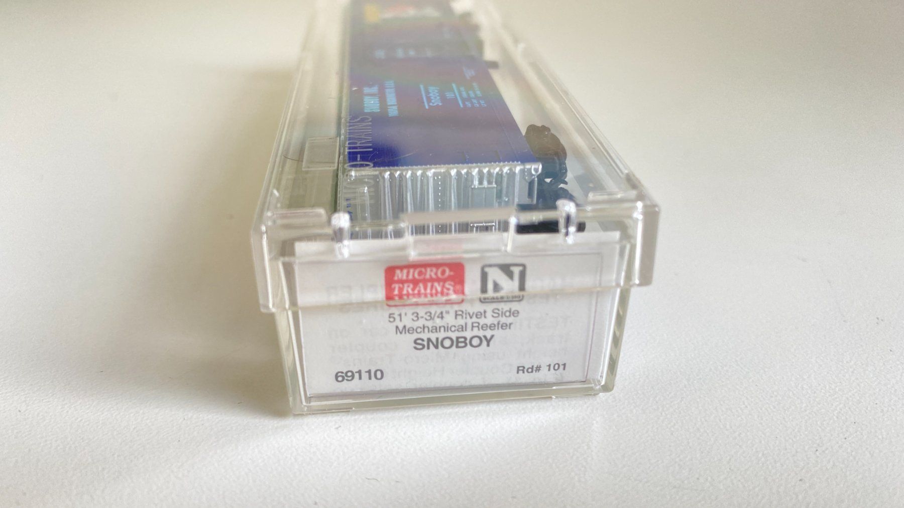 MICRO TRAIN RivetSide MechReefer Snowmaid Snowboy N + Brücke (Neu ...