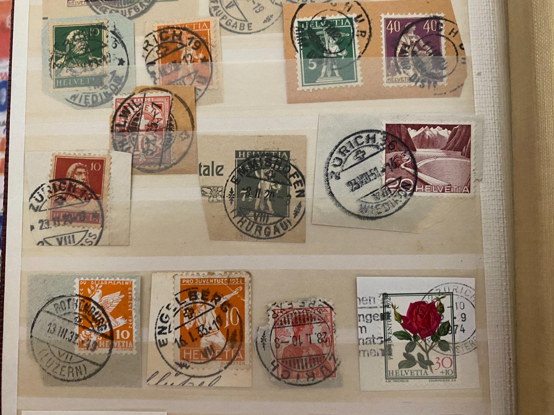 Alle Briefmarken: Alte  Briefmarken schweiz – Gebraucht aus matten b. interlaken von jfran17 2