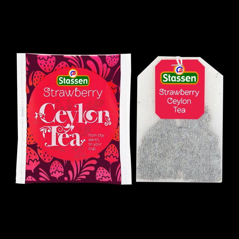 Cibi & Specialità: Stassen - Strawberry Tea - Gastro-Teebeutel – Nuovo e nell'imballaggio originale da Gampelen venduto da Geschenkxy 3
