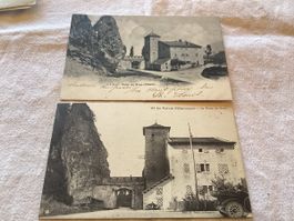 Vouvry porte du scex  2 cartes dés1902 en lot
