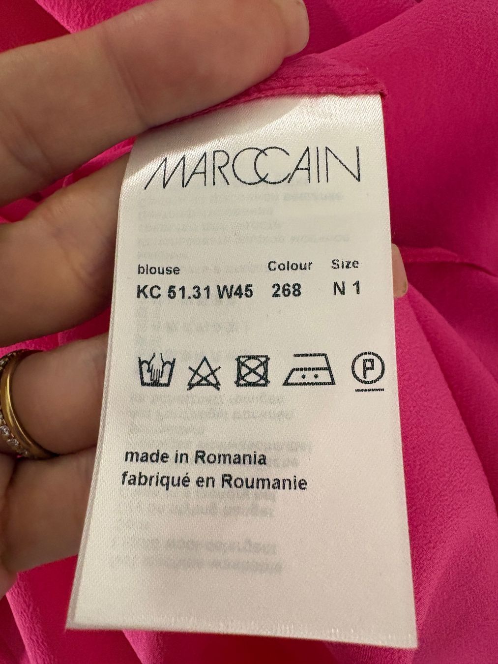 Marc Cain Camicette: Neue Marc Cain Bluse pink Gr. 34 Seide Schluppenbluse – Nuovo e nell'imballaggio originale da Regensdorf venduto da secondchancefashion 3