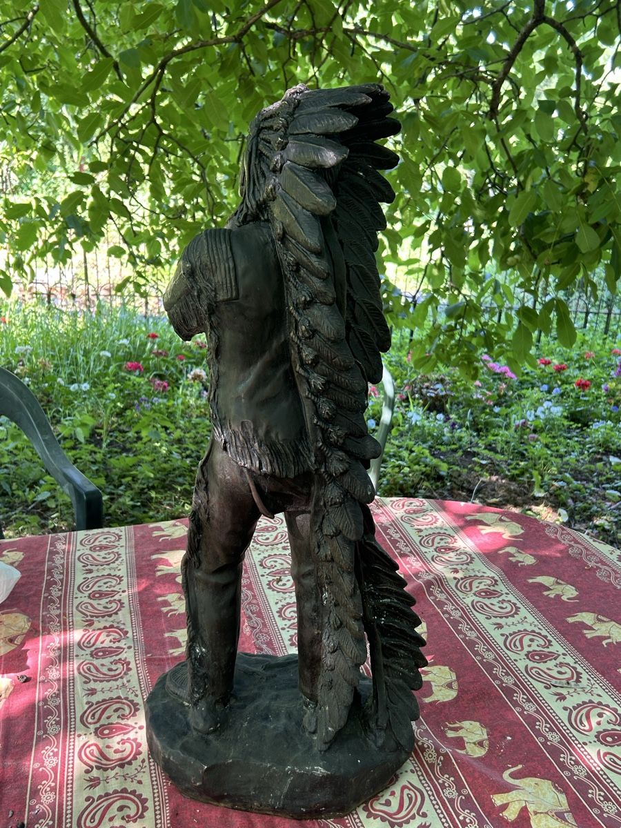 Skulpturen & Statuen: Chef indien bronze  – Gebraucht aus Geneve von Fil1997 5