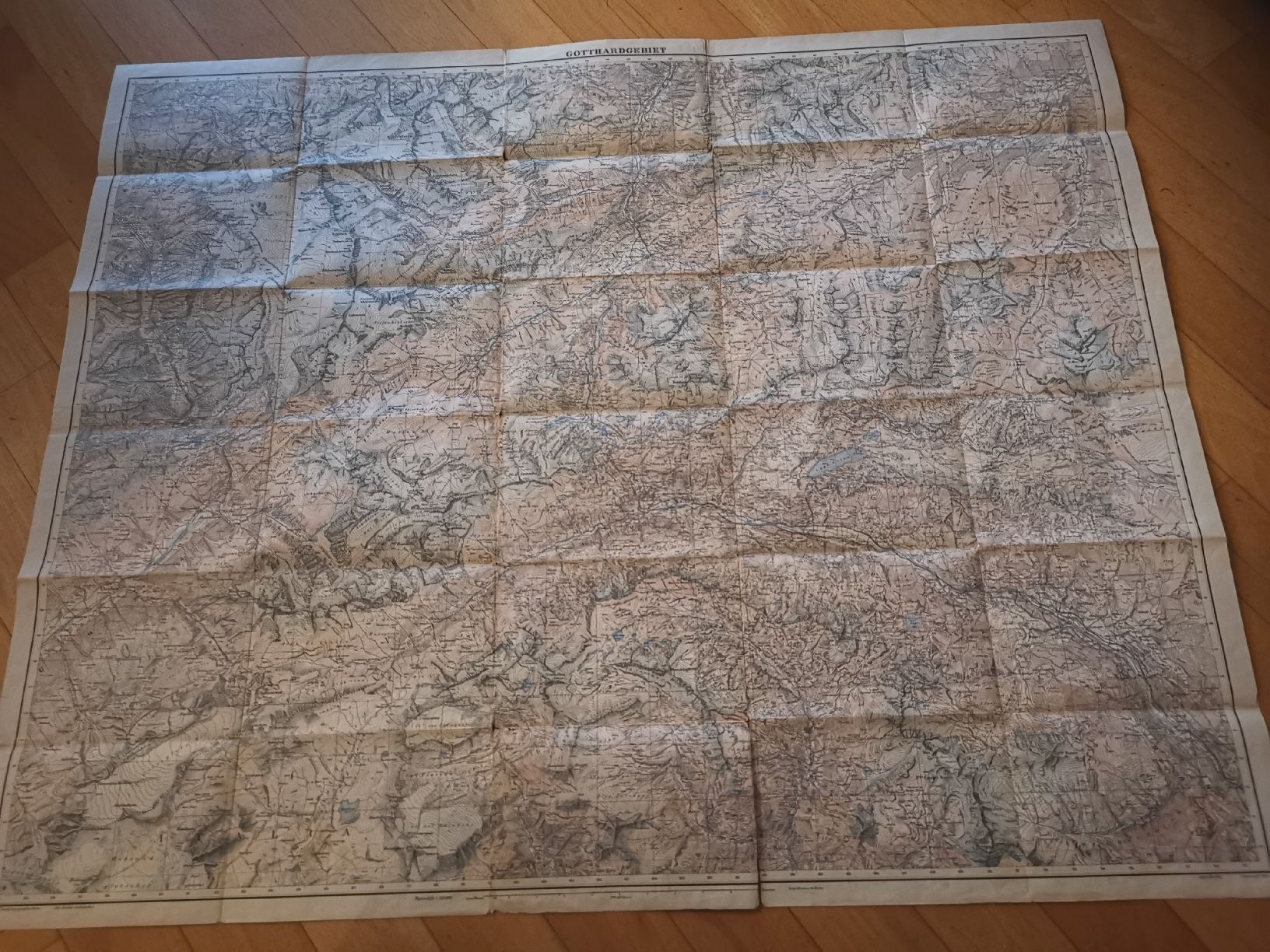 Cartine & Atlanti: Topographischer Atlas der Schweiz "Gotthardgebiet". – Usato da Egg b. Zürich venduto da Pronsch 2