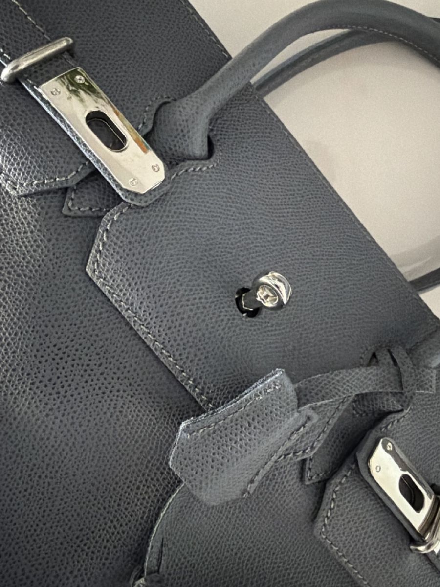 Borse da donna: Handtasche kelly grau blau – Nuovo (secondo la descrizione) da Däniken SO venduto da NBdesign 2