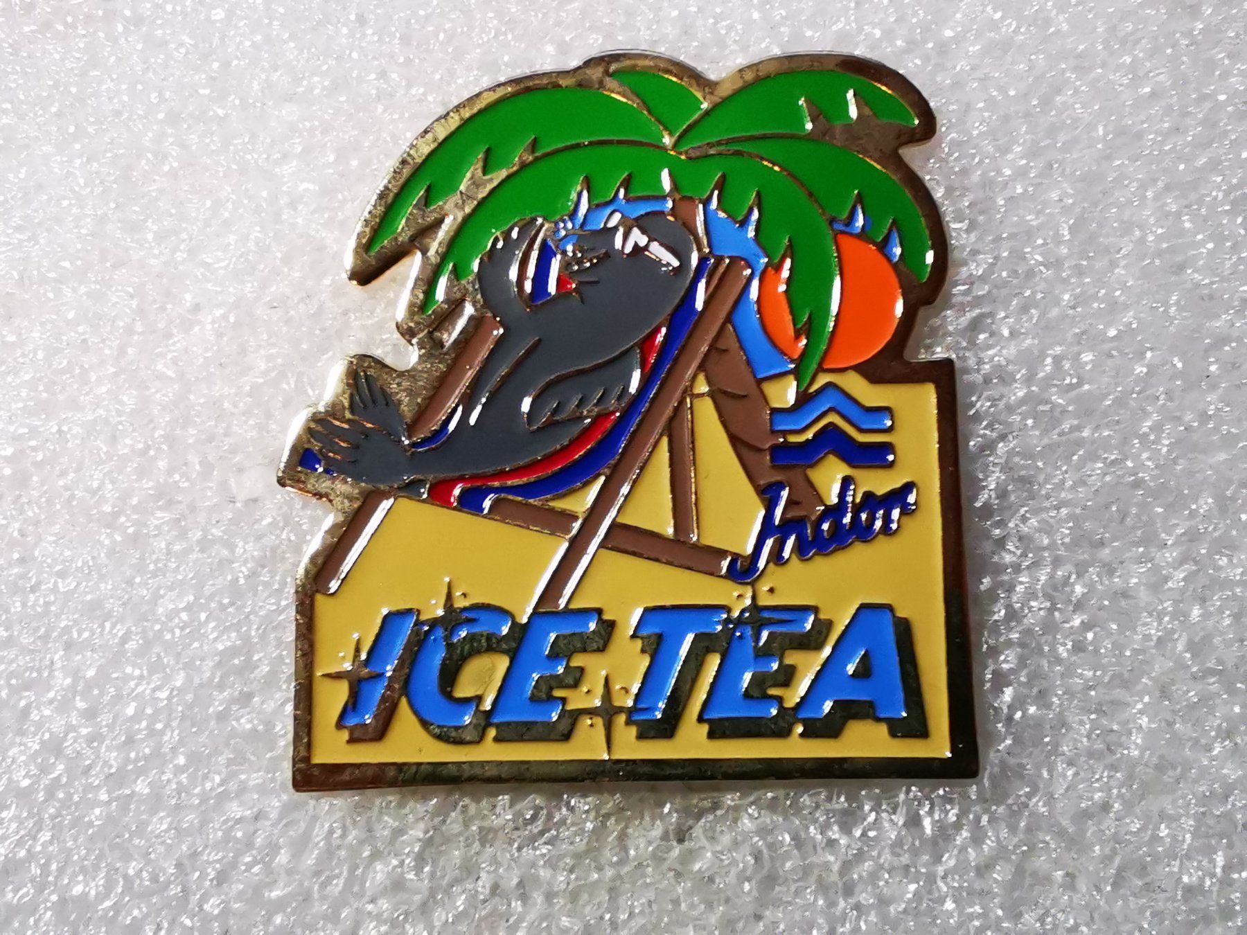 Placchette & Badge: Ansteckpin 56: Ice Tea – Usato da Oppligen venduto da Pin-Fall-Shop