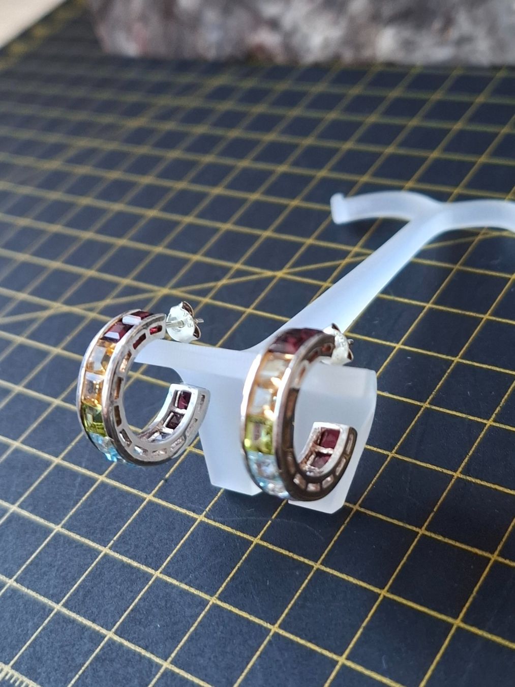 Ohrringe & -stecker: Creolen Silber 925 Multi- Color – Gebraucht aus Zwieselberg von Halifaxmendusli 9