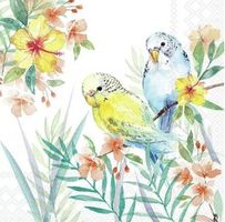 Serviette budgies couple (1709) 2Stk.