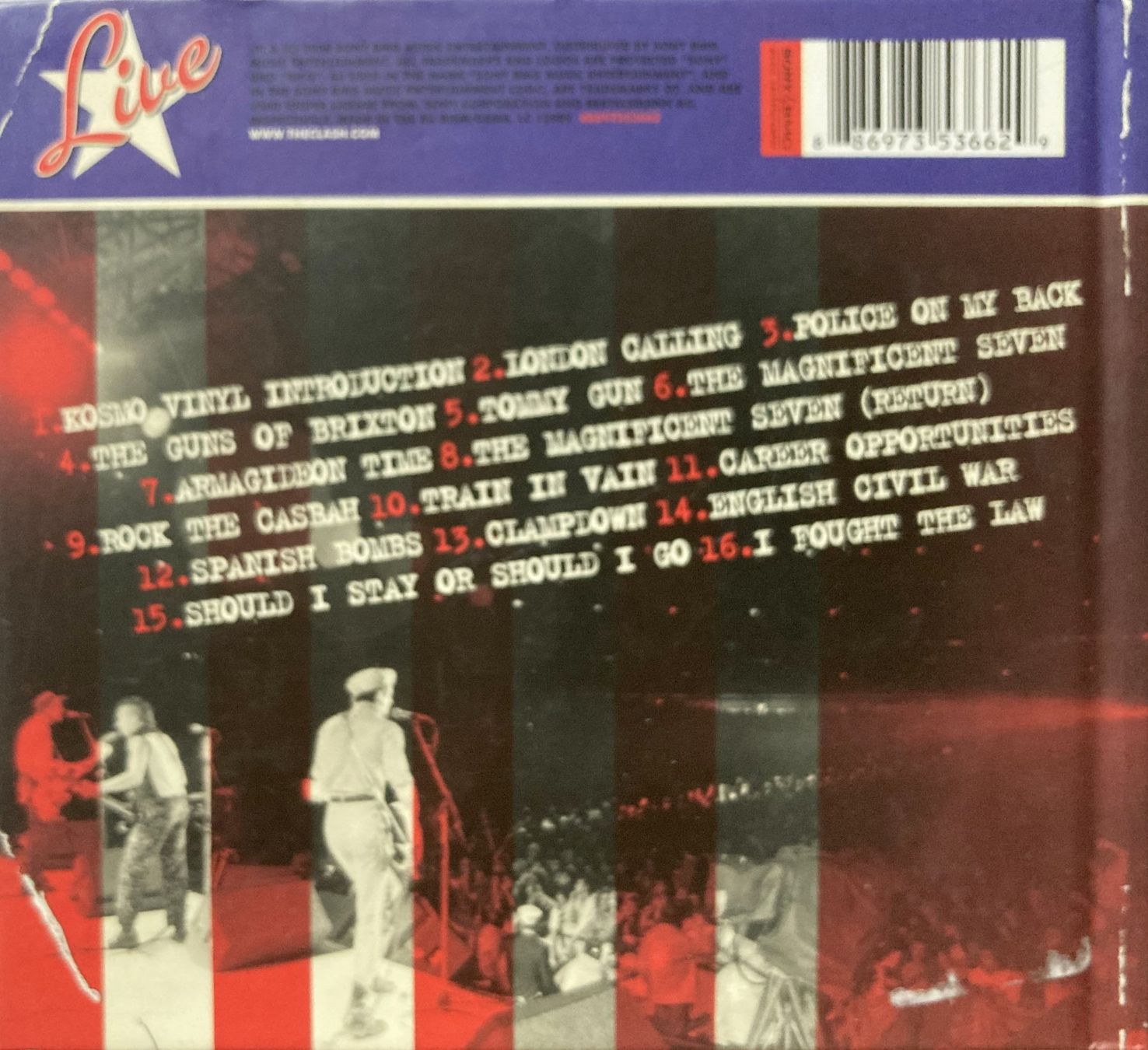 CD: THE CLASH - LIVE AT SHEA STADIUM – Usato da Bottens venduto da hotter-than-hell 1