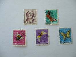 Pro Juventute 1954 1 Satz gest. SBK J153 - J157