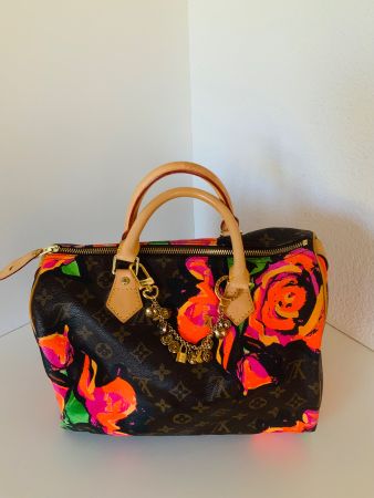 LV Speedy MM mit Taschenschmuck von LV, limitierte Edition