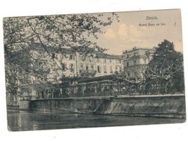 Zürich  Hotel Bar au Lac selten rar Poststempel 1927