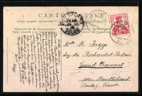 Cartoline postali: Präge-AK Cossonay, Le Chateau, Wappen u – Usato da Berlin venduto da bartko-reher 1