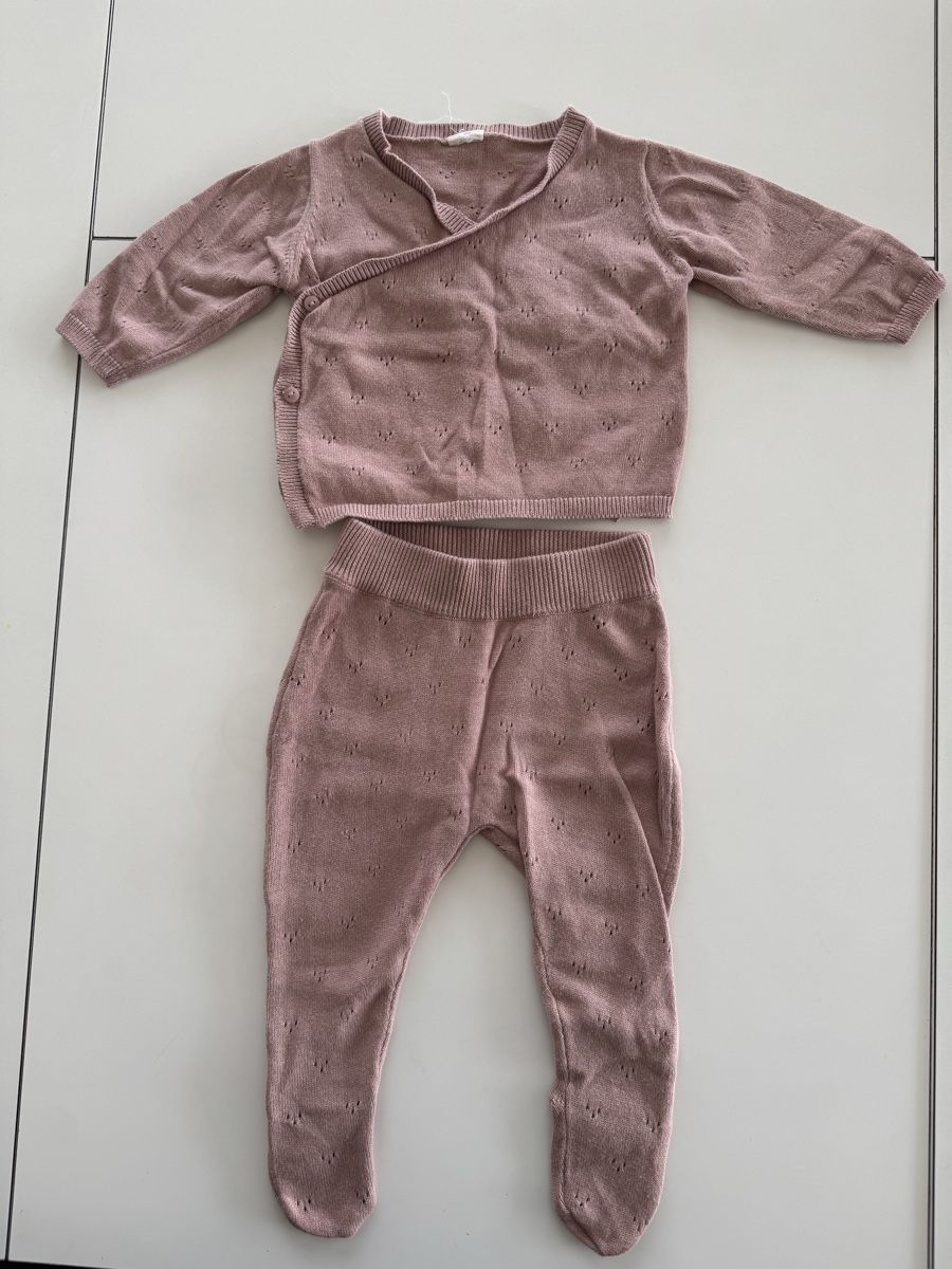 H&M Completi: Baby Strickset Wickeljacke & Strampler Rosa – Usato da Arbon venduto da leu_g29t