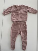 Baby Strickset Wickeljacke & Strampler Rosa